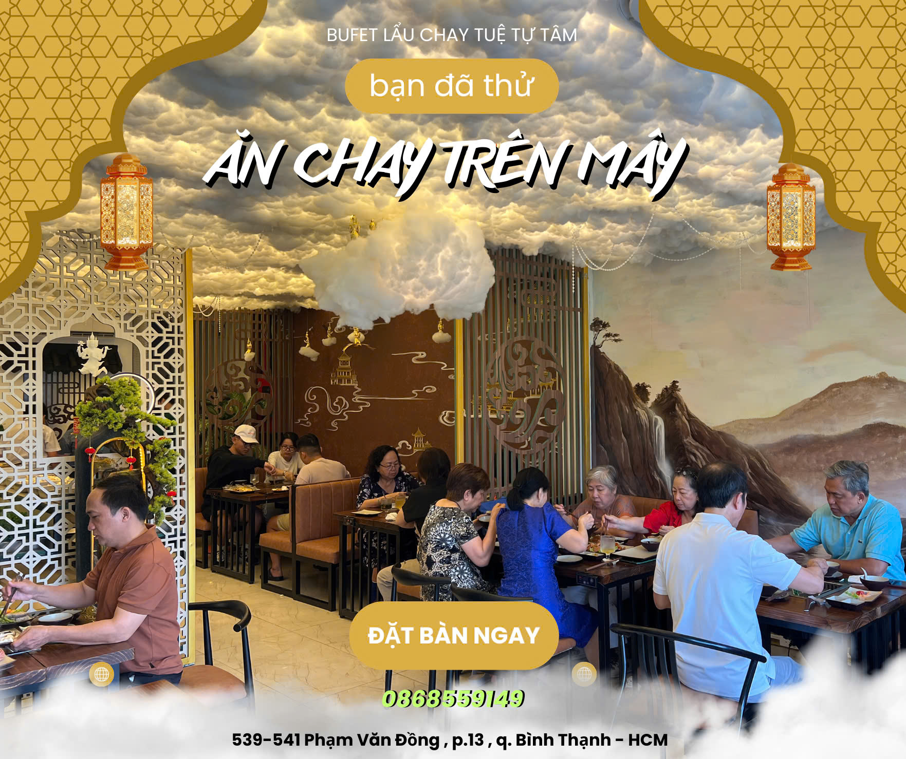 Quán Buffet Chay Hồ Chí Minh Thơm Ngon Giá Rẻ &#8211; Tuệ Tự Tâm