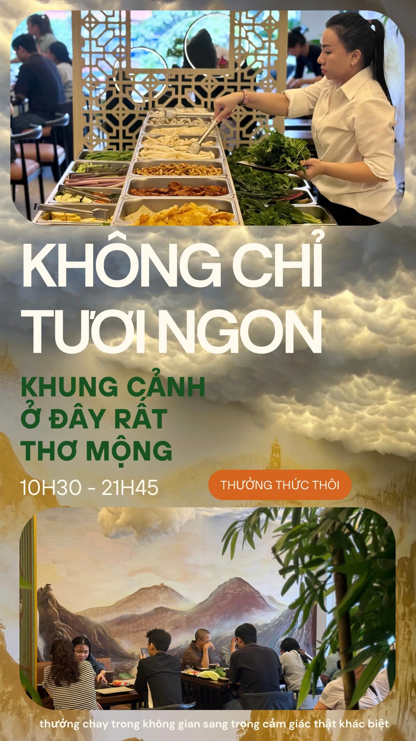 Tuệ Tự Tâm vừa có món ngon vừa có không gian đẹp