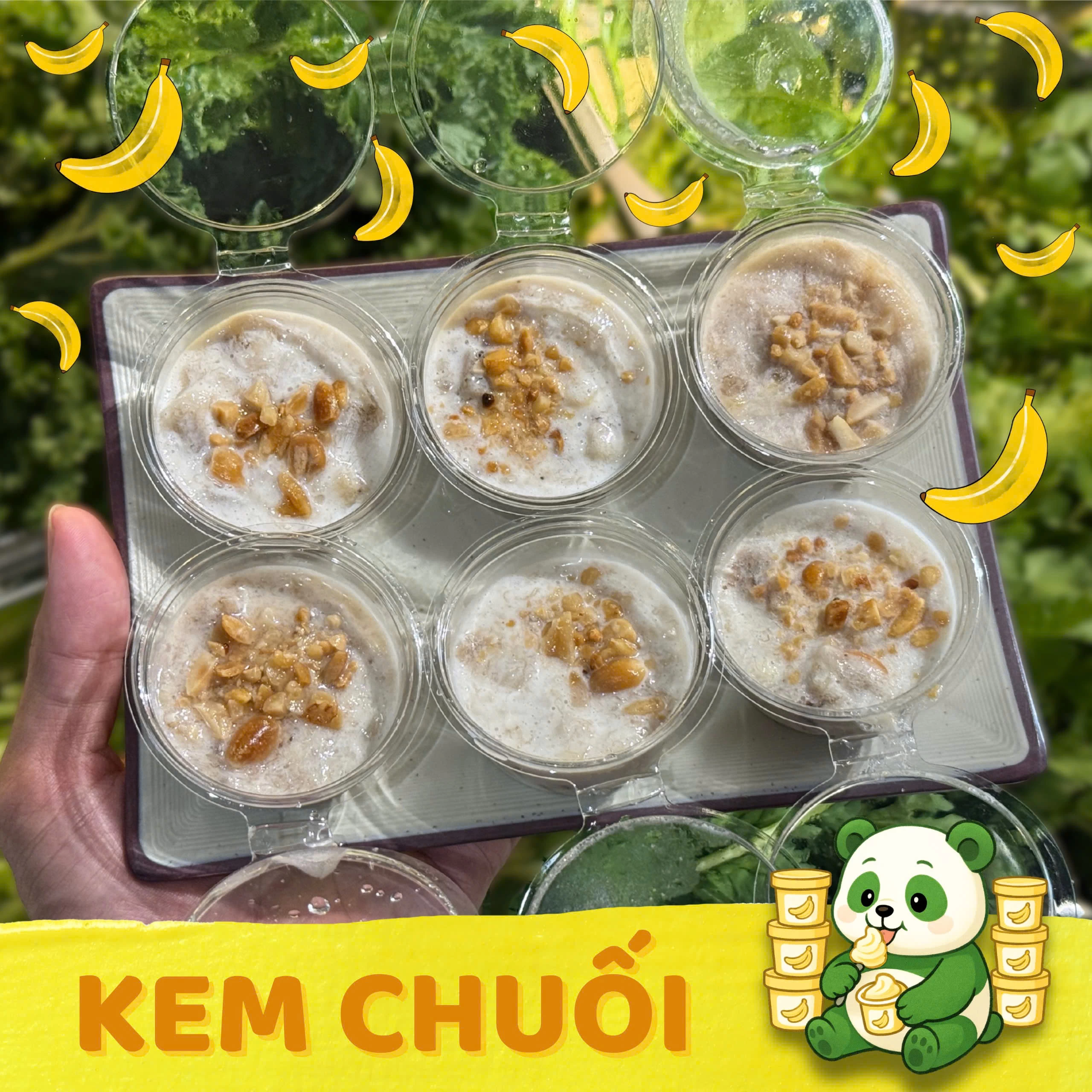 Kem chuối thơm ngon tại Tuệ Tự Tâm