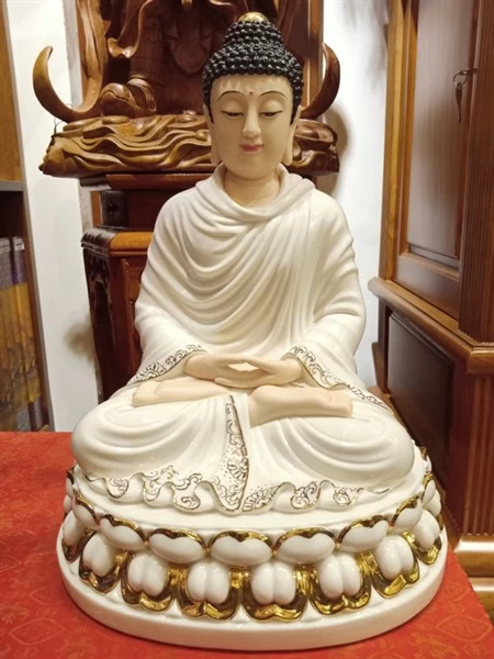Tượng Phật Tổ sứ tịnh toạ đài sen kim