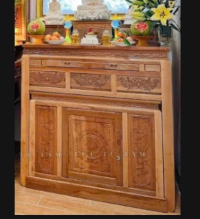 Bàn thờ 2 cấp hộp trơn ngang 139 sâu 88 cao 145