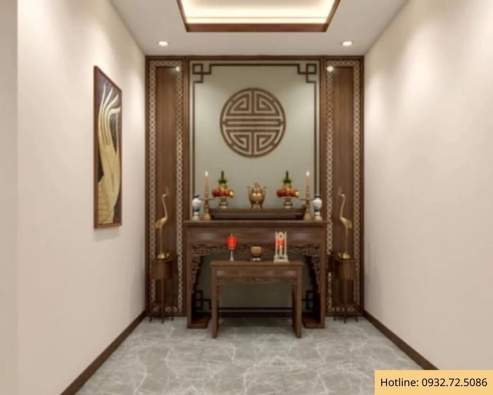 Kích thước phòng thờ nhỏ gọn