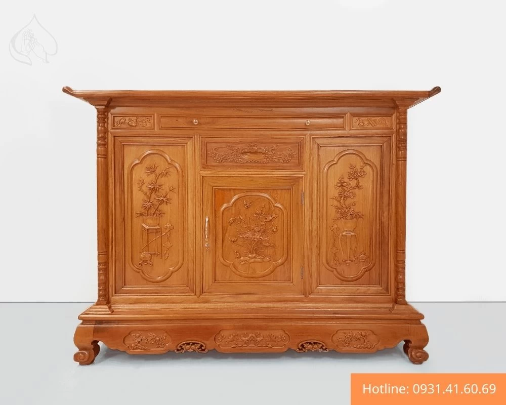 Tủ thờ bằng gỗ mít