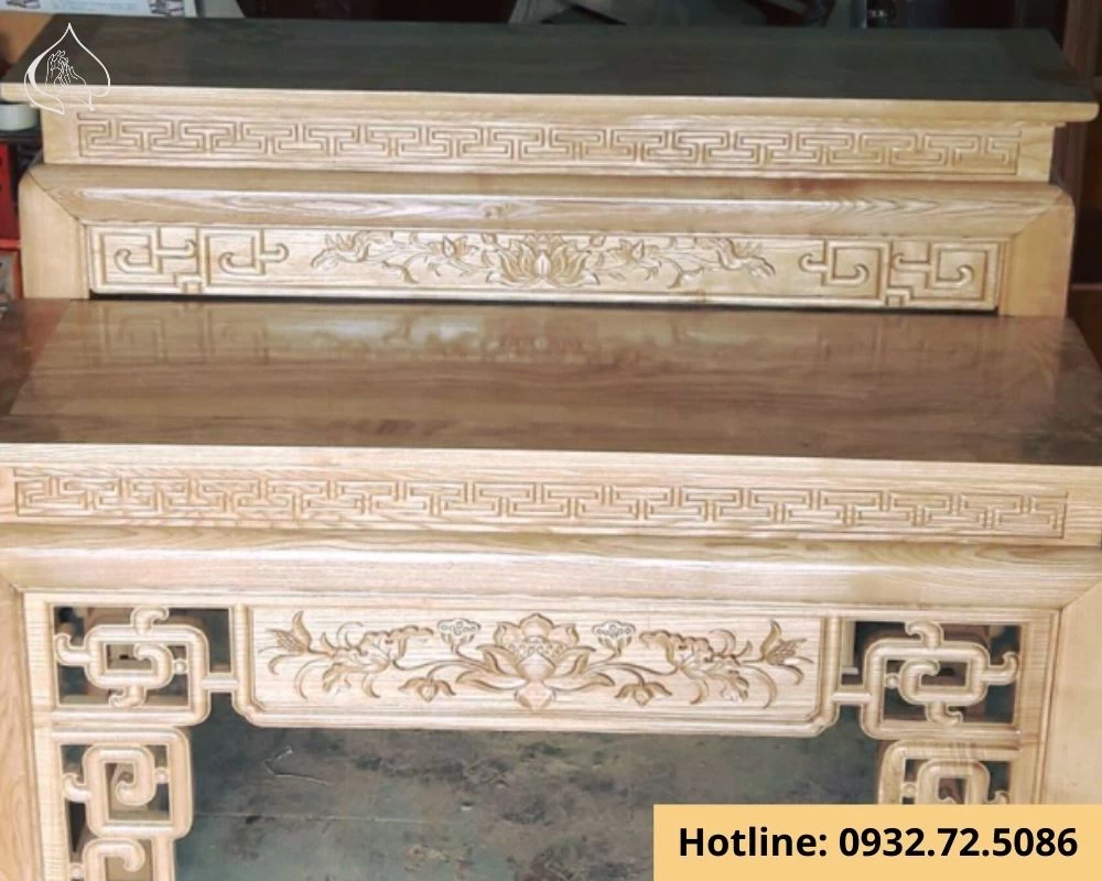Bàn thờ 2 tầng gỗ gụ
