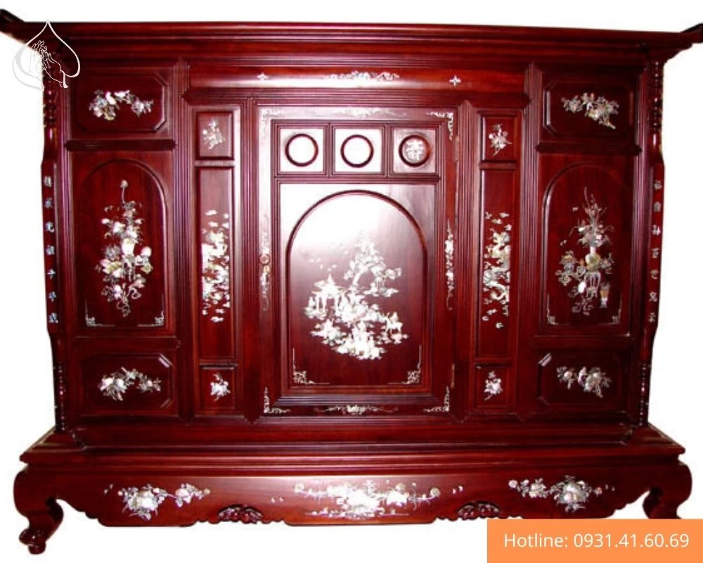 Tủ thờ gỗ đỏ 