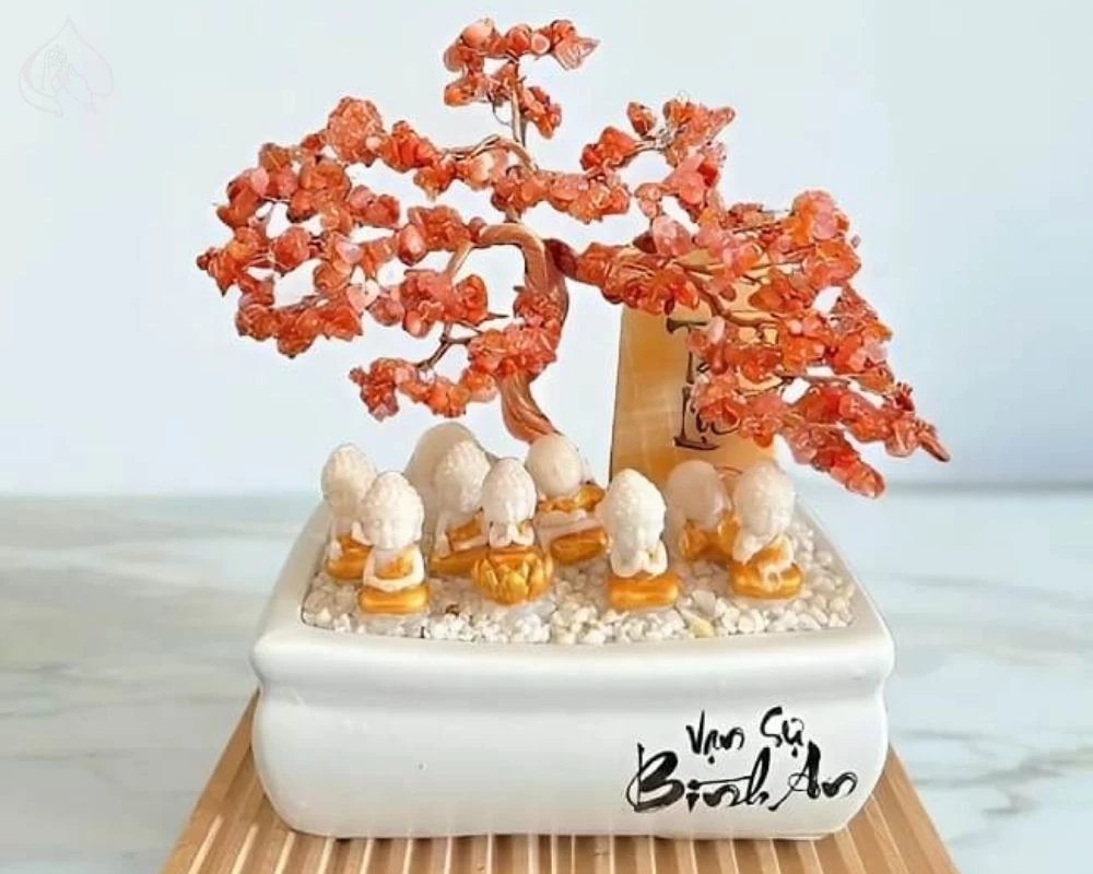 Cây tài lộc đá mã não