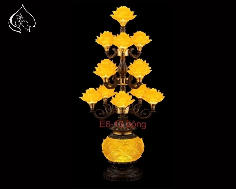 Đèn sen lưu ly 7 bông E03