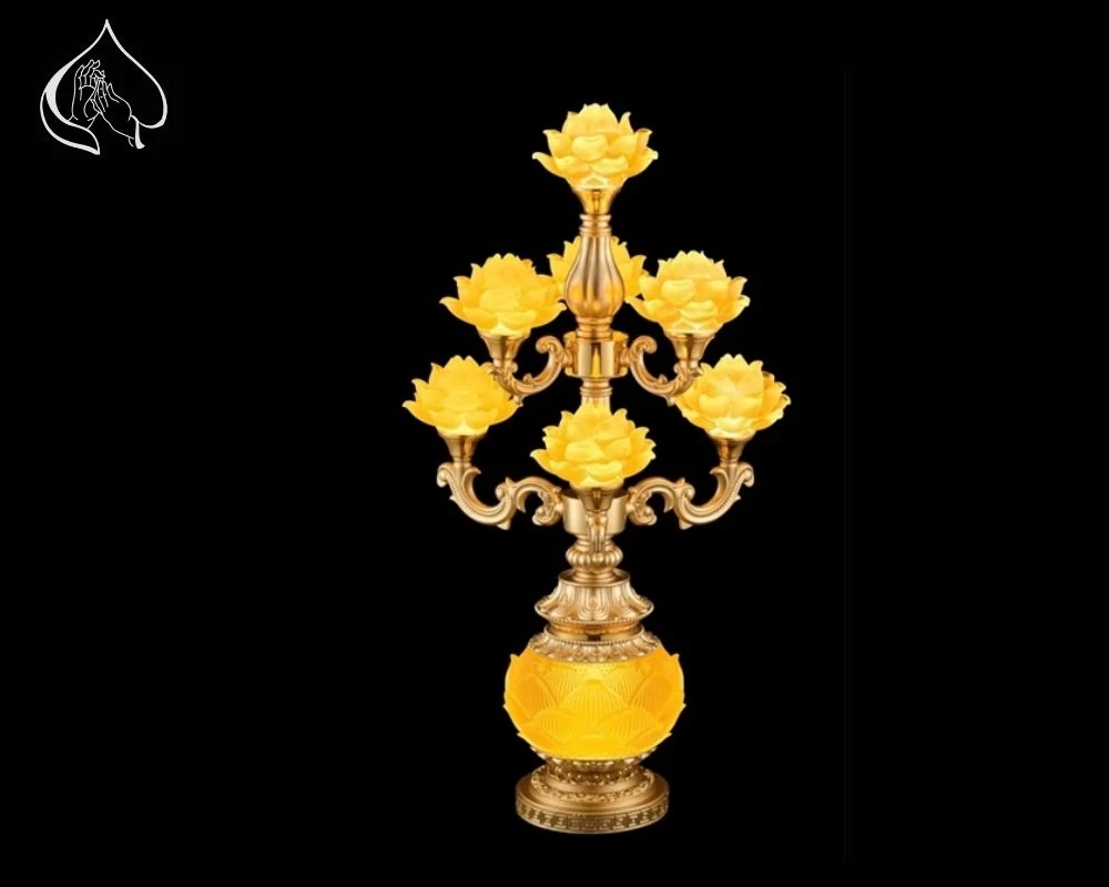 Đèn sen lưu ly 7 bông EQ6