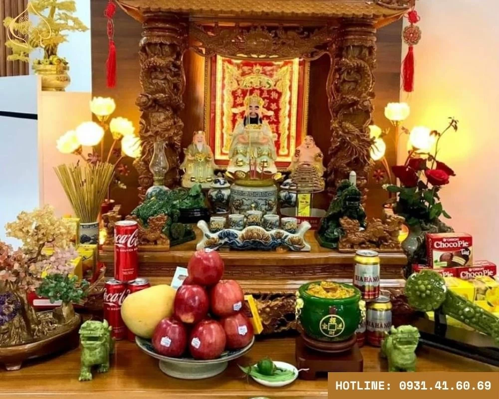 Đèn thờ Thổ Địa Thần Tài cao cấp