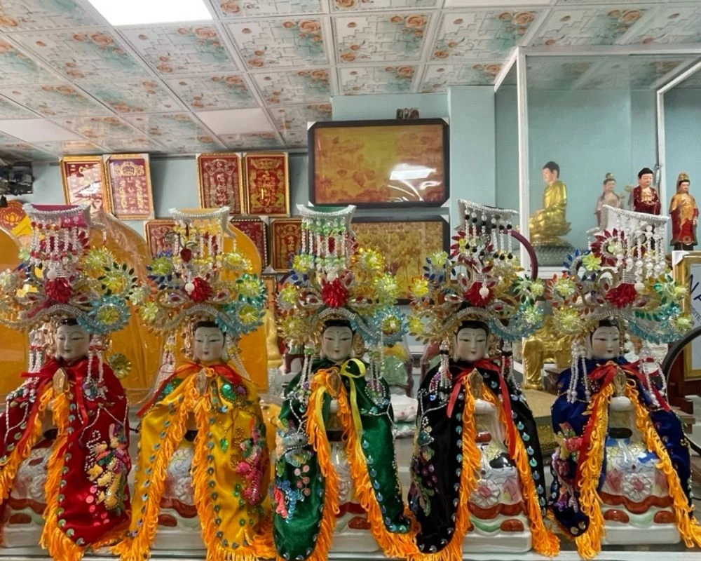 Mẫu tượng 5 mẹ Ngũ Hành đẹp