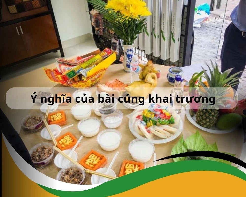 Ý nghĩa của bài cúng khai trương