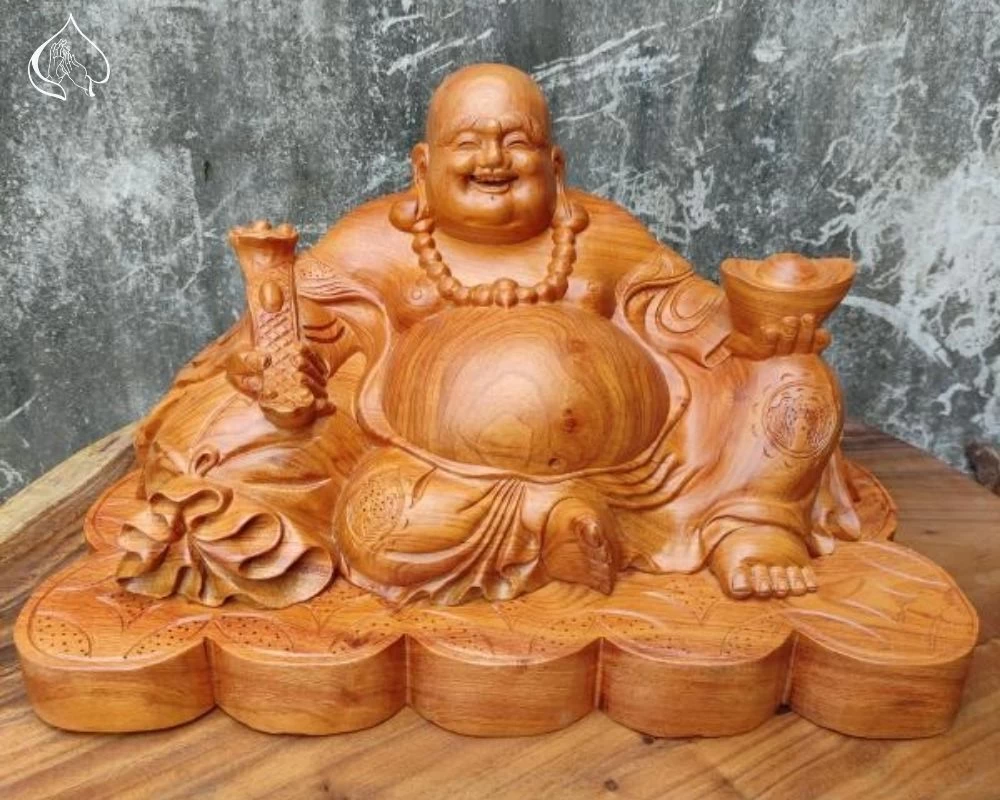 Bức tượng Phật A Di Đà bằng gỗ cao cấp