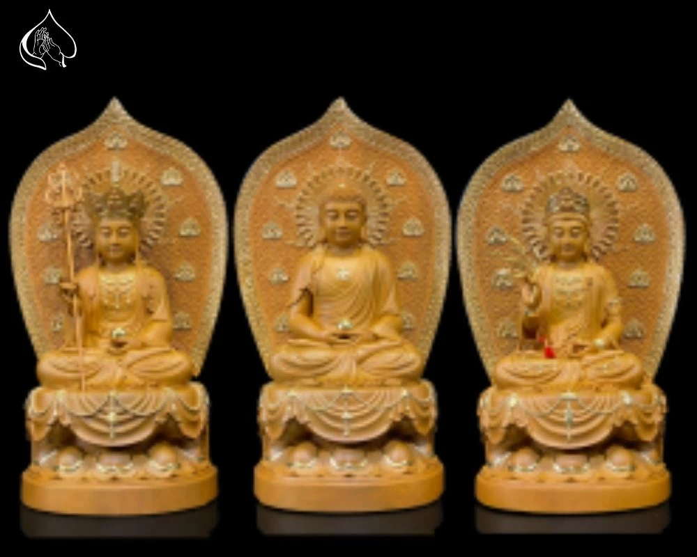 Tượng Tam Thánh bằng gỗ