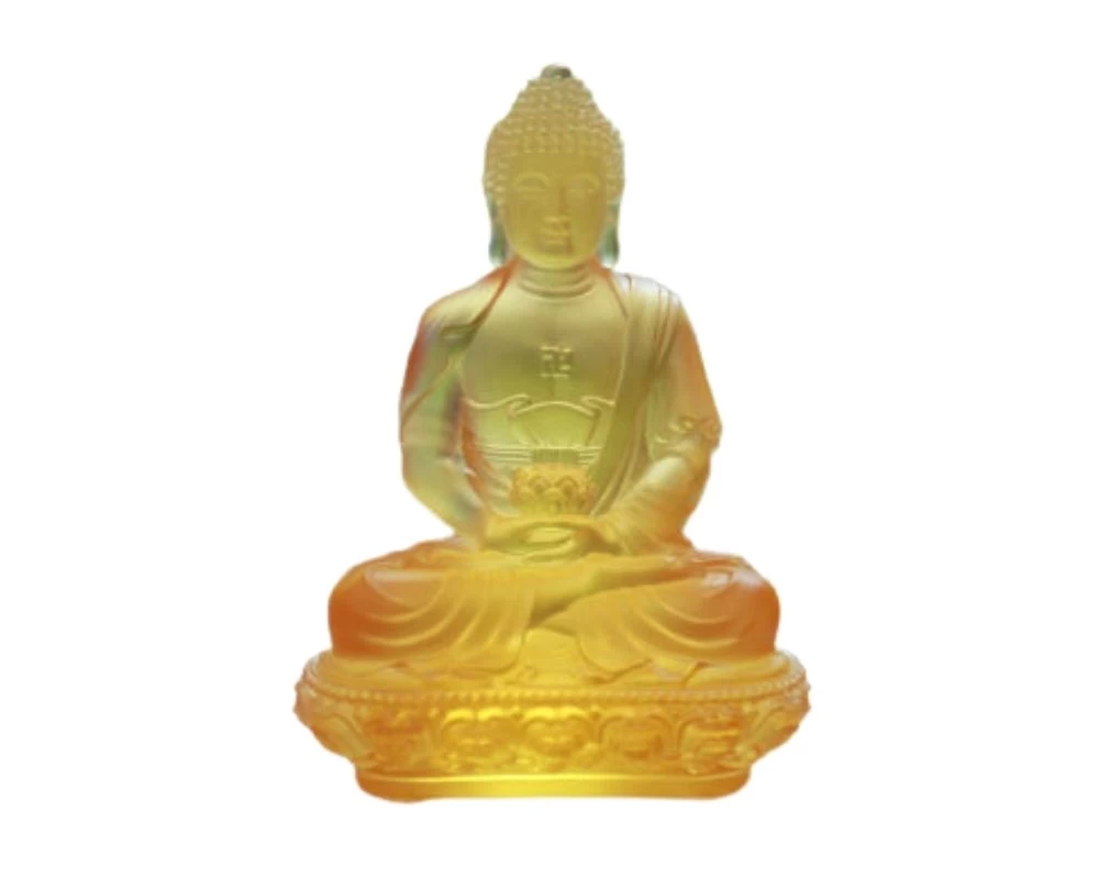 Mẫu tượng A Di Đà bằng lưu ly