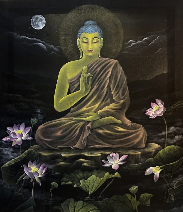 Tranh lụa Phật Bổn Sư
