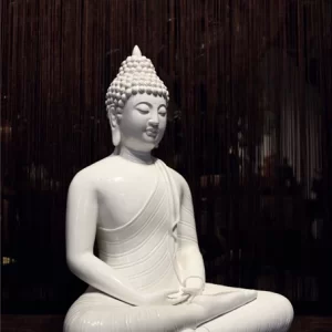 Tượng có thiết kế tinh xảo, mỗi chi tiết đều thanh toát, mềm mại, mang đến những điều tốt lành cho gia chủ