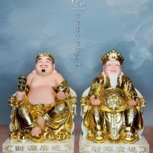 Tượng Tài Địa đá xi vàng ngọc là sản phẩm mang tính phong thủy cao, tái tạo lại năng lượng trong nhà