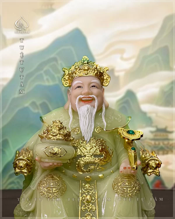 Gương mặt thần thái với nụ cười hiền hậu của Thần Tài