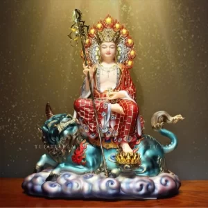 Địa Tạng Đế Thính Đá Gấm gây ấn tượng với thiết kế độc đáo nhưng vẫn mang đến cảm giác trang nghiêm