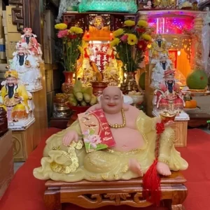 Di Lặc Xanh Ngọc 19in có thiết kế tinh xảo trong từng đường nét