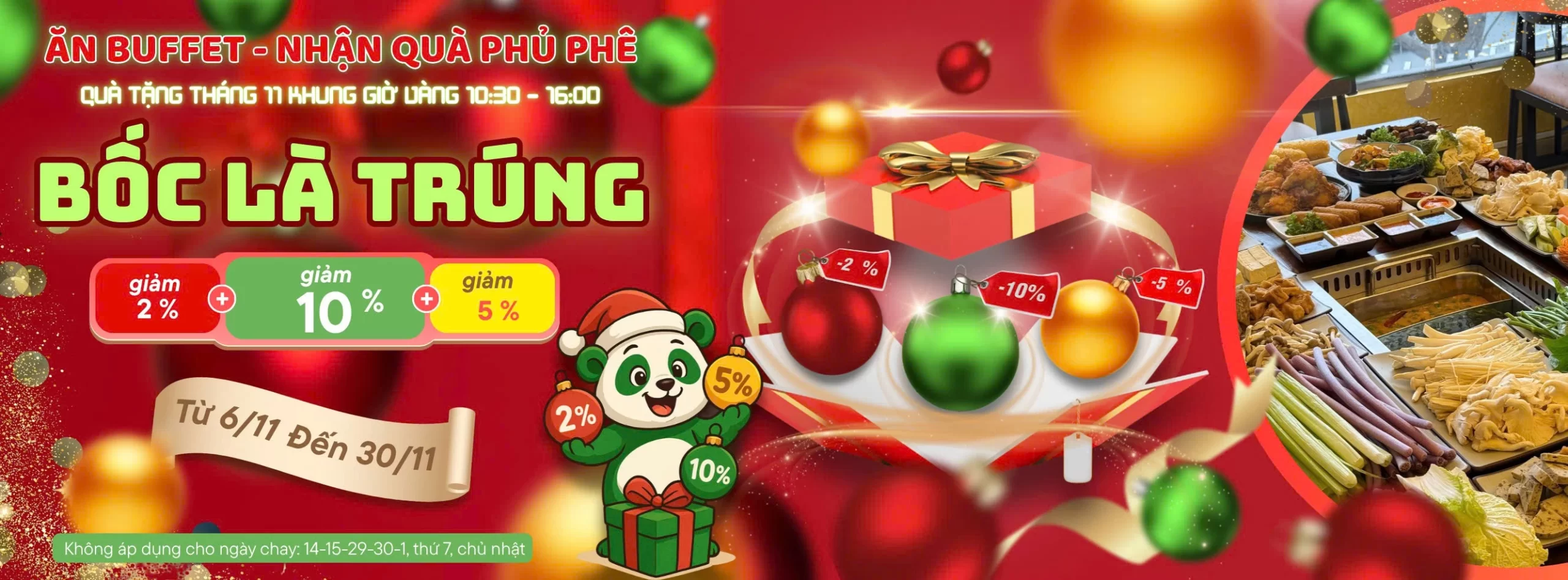 Chương trình bóc là trúng tháng 11