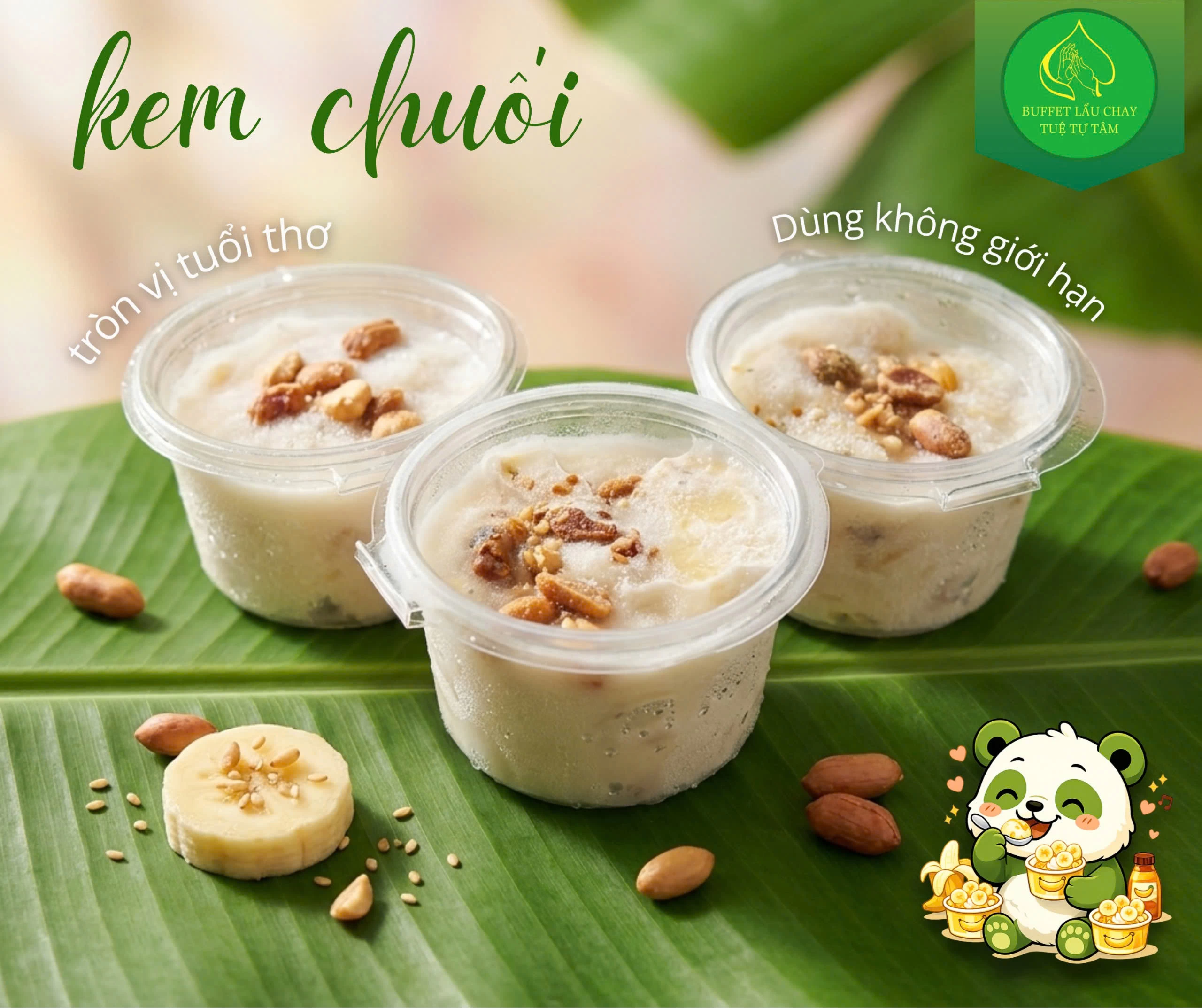 Bánh Pudding Kem Chuối